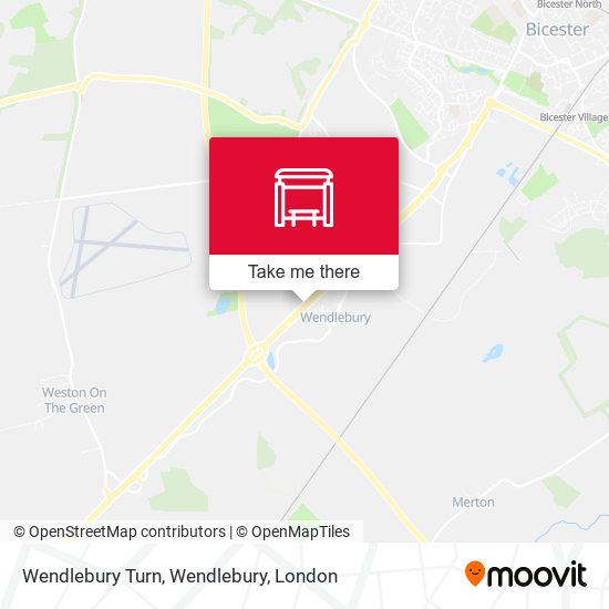 Wendlebury Turn, Wendlebury map