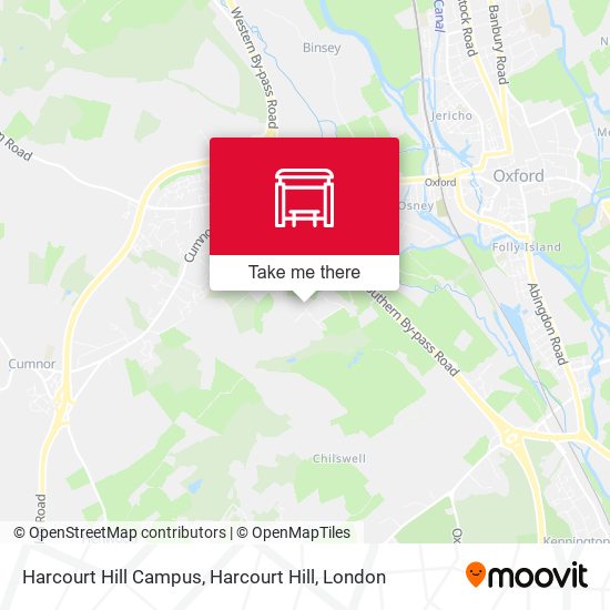 Harcourt Hill Campus, Harcourt Hill map