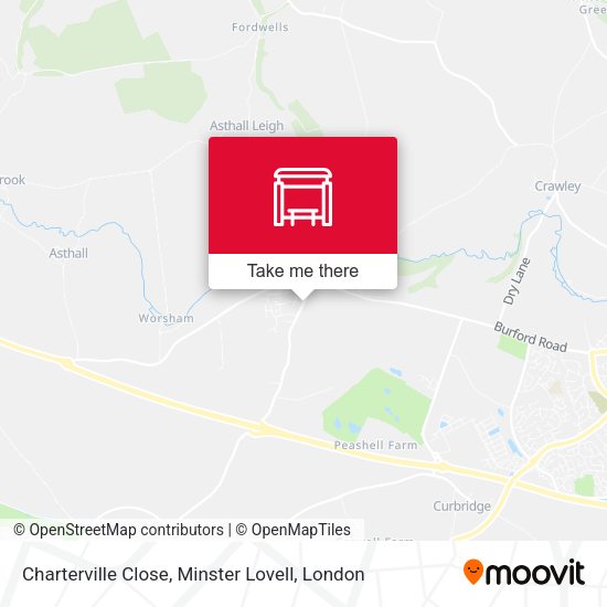 Charterville Close, Minster Lovell map