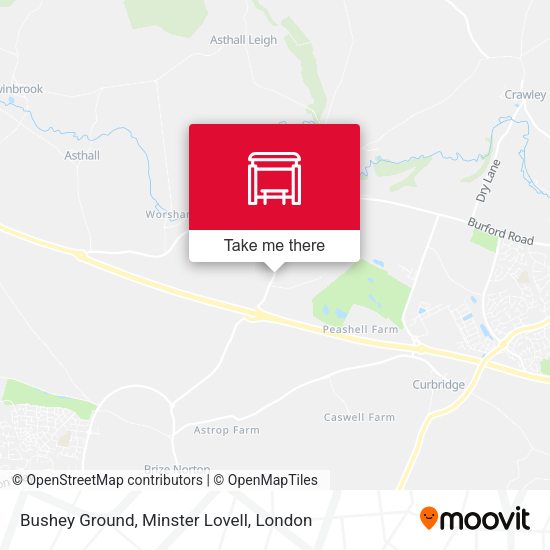 Bushey Ground, Minster Lovell map