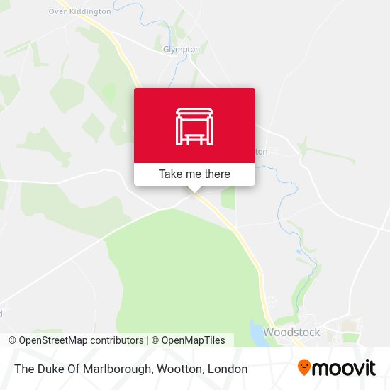 The Duke Of Marlborough, Wootton map