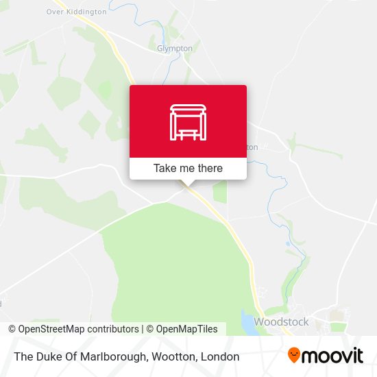 The Duke Of Marlborough, Wootton map