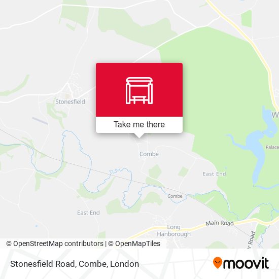 Stonesfield Road, Combe map