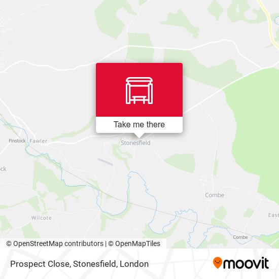Prospect Close, Stonesfield map