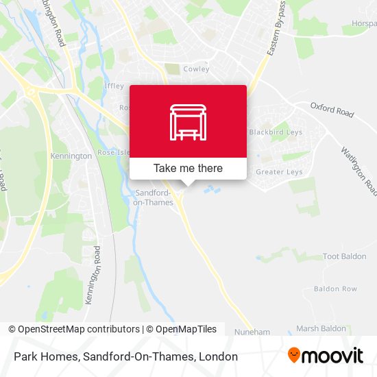Park Homes, Sandford-On-Thames map