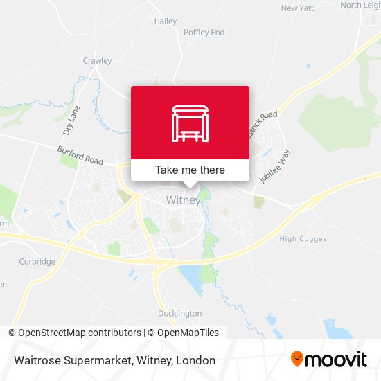 Waitrose Supermarket, Witney map