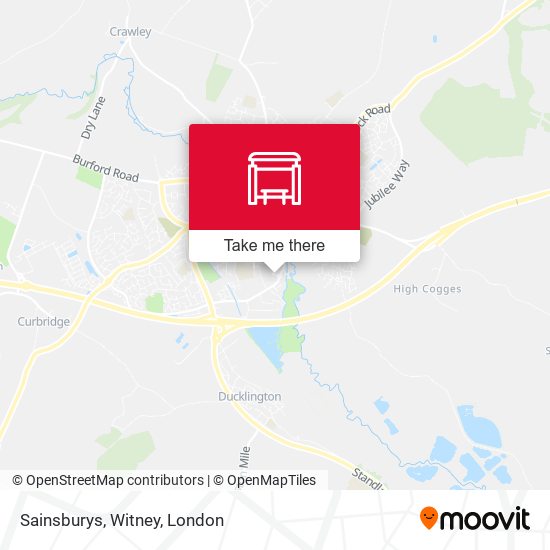 Sainsburys, Witney map