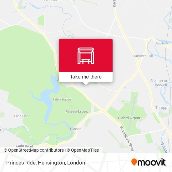 Princes Ride, Hensington map