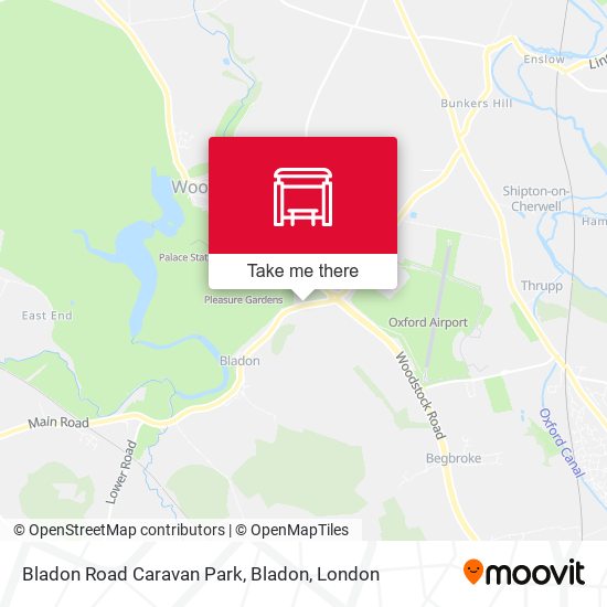 Bladon Road Caravan Park, Bladon map
