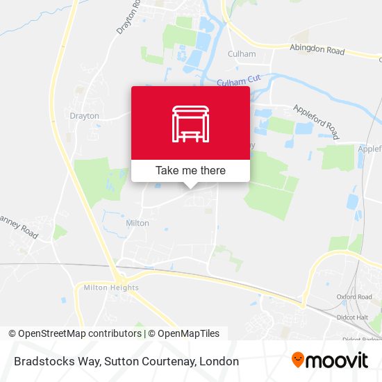 Bradstocks Way, Sutton Courtenay map