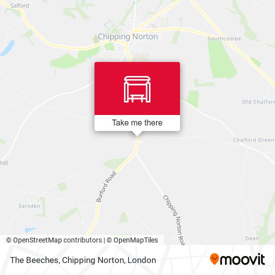 The Beeches, Chipping Norton map