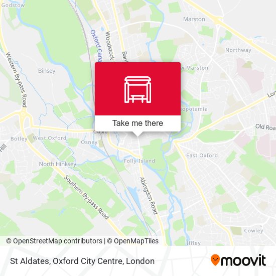 St Aldates, Oxford City Centre map