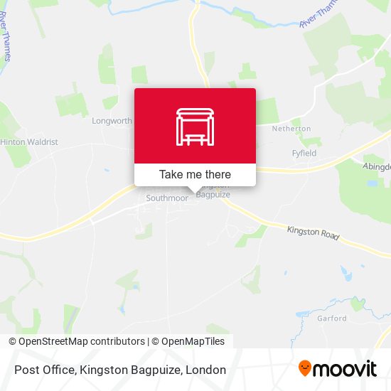 Post Office, Kingston Bagpuize map