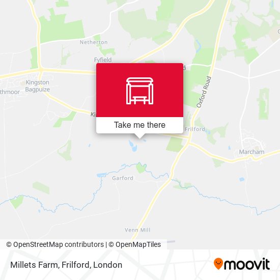 Millets Farm, Frilford map