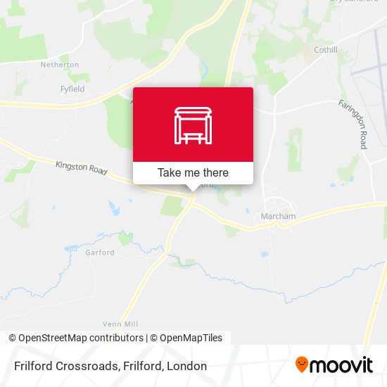 Frilford Crossroads, Frilford map