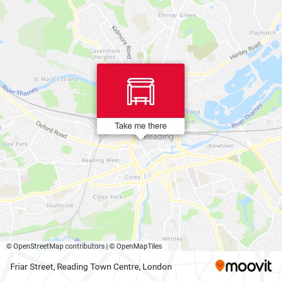 Friar Street, Reading Town Centre map