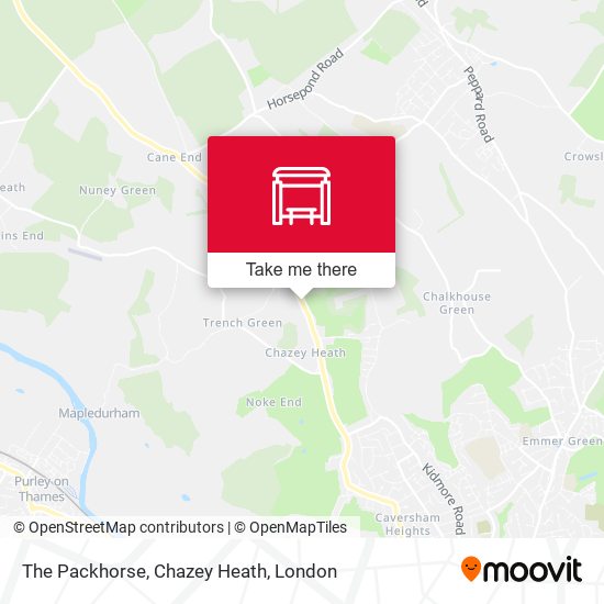 The Packhorse, Chazey Heath map