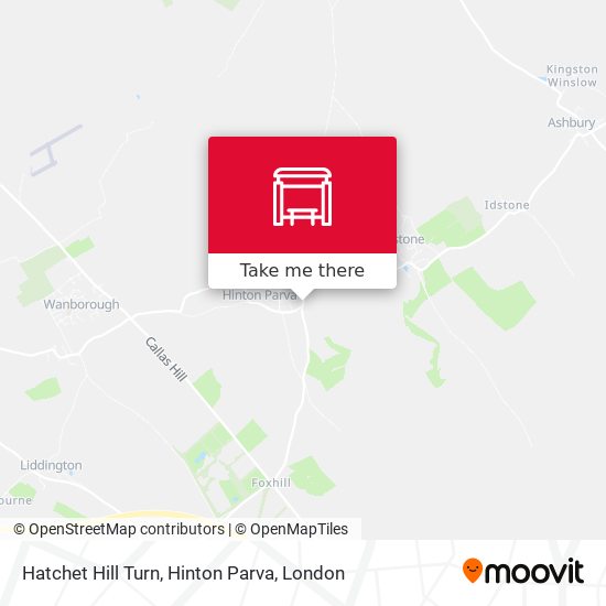Hatchet Hill Turn, Hinton Parva map