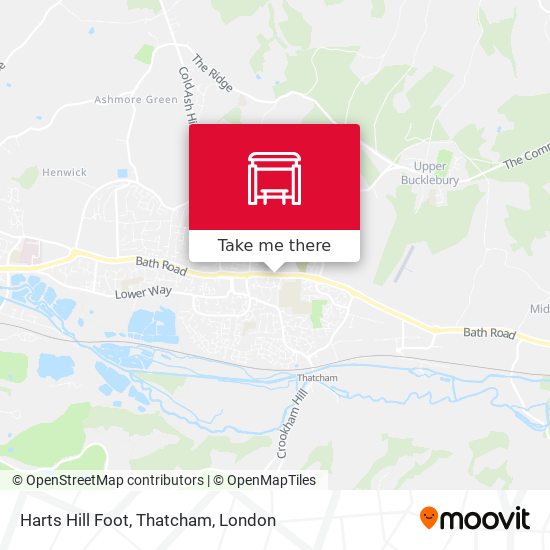 Harts Hill Foot, Thatcham map