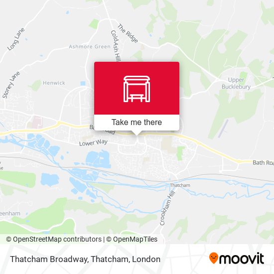 Thatcham Broadway, Thatcham map
