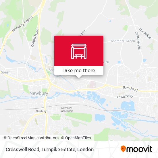 Cresswell Road, Turnpike Estate map