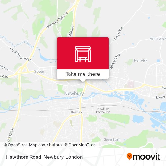 Hawthorn Road, Newbury map