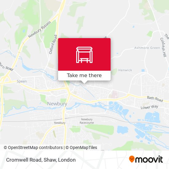 Cromwell Road, Shaw map