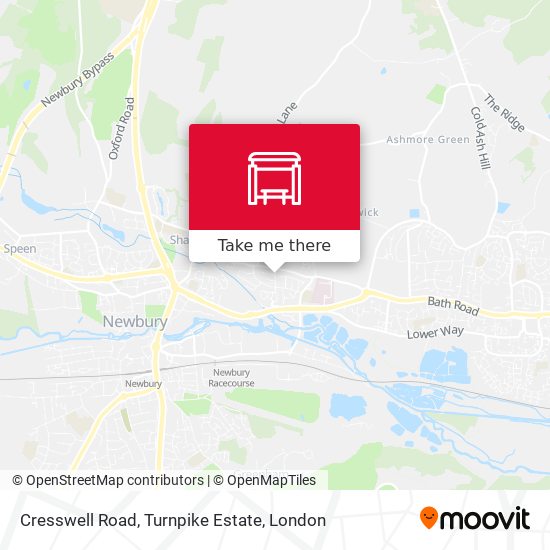Cresswell Road, Turnpike Estate map
