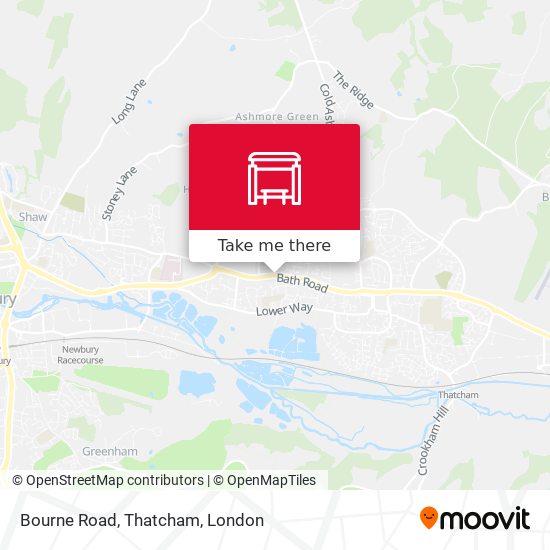 Bourne Road, Thatcham map