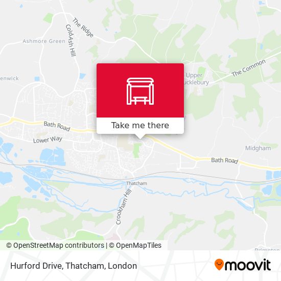 Hurford Drive, Thatcham map