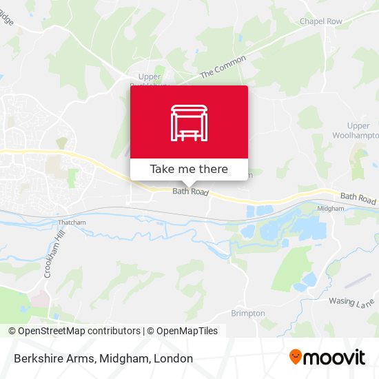 Berkshire Arms, Midgham map