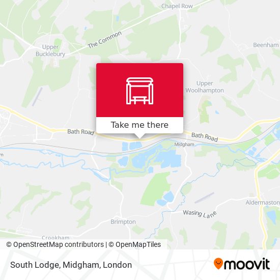South Lodge, Midgham map