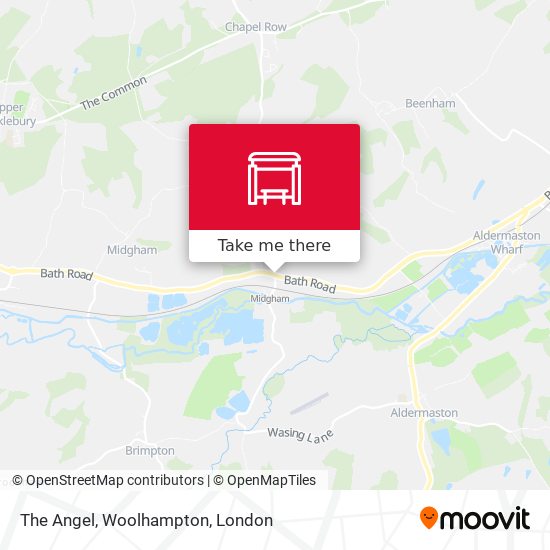 The Angel, Woolhampton map