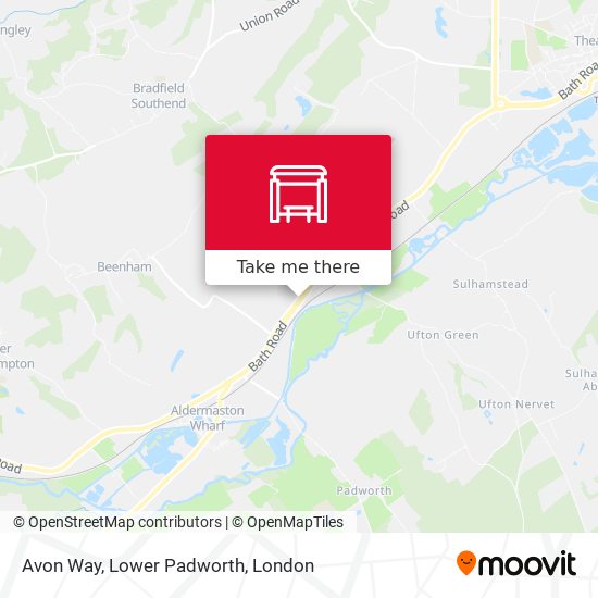 Avon Way, Lower Padworth map