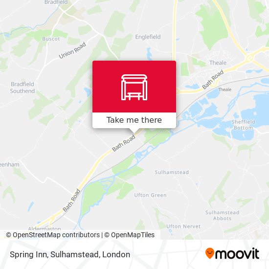 Spring Inn, Sulhamstead map