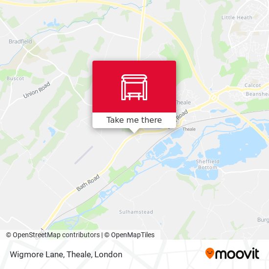 Wigmore Lane, Theale map