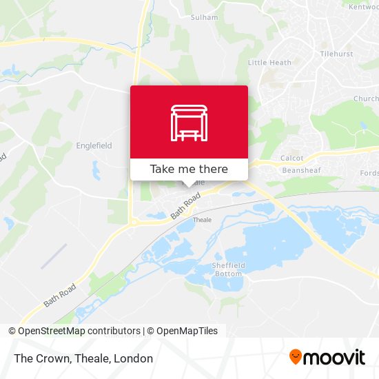 The Crown, Theale map