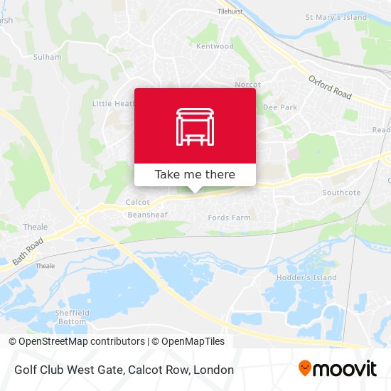 Golf Club West Gate, Calcot Row map