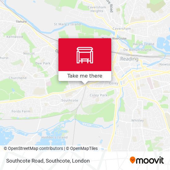 Southcote Road, Southcote map