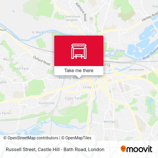 Russell Street, Castle Hill - Bath Road map