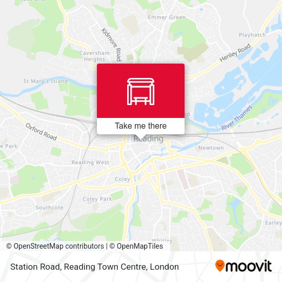 Station Road, Reading Town Centre map