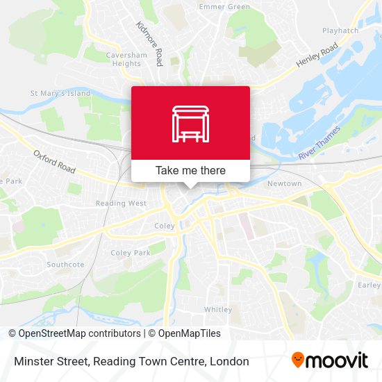 Minster Street, Reading Town Centre map