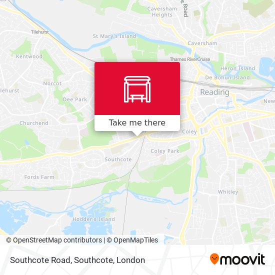 Southcote Road, Southcote map