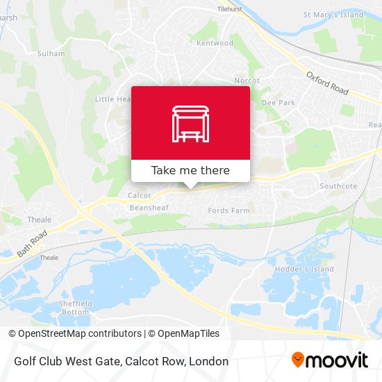 Golf Club West Gate, Calcot Row map