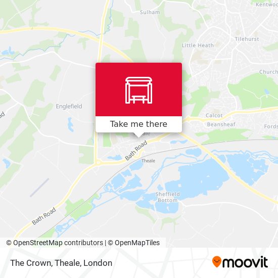 The Crown, Theale map