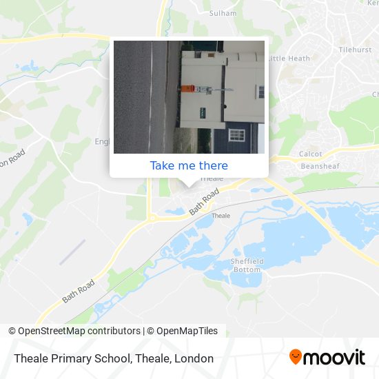 Theale Primary School, Theale map