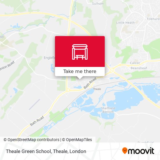 Theale Green School, Theale map