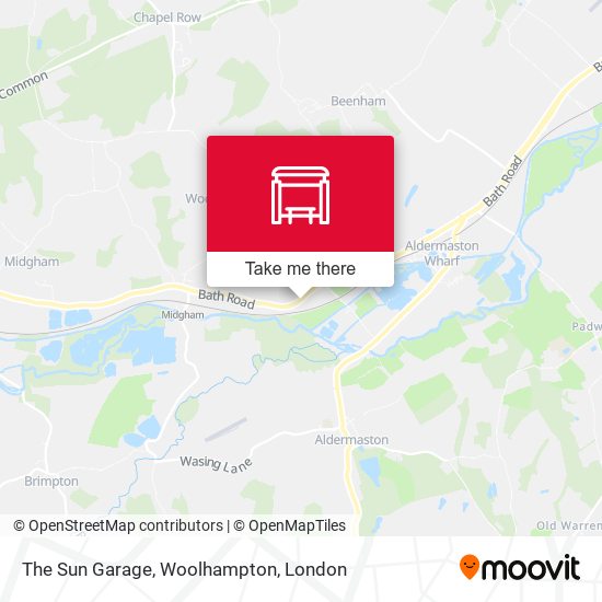 The Sun Garage, Woolhampton map