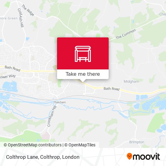 Colthrop Lane, Colthrop map