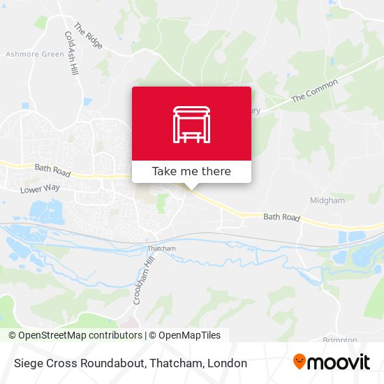 Siege Cross Roundabout, Thatcham map